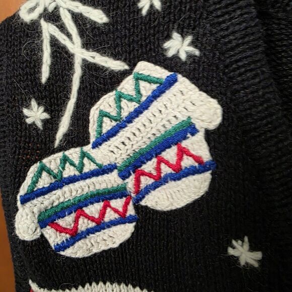 Vintage Bobbie Brooks Christmas Sweater Vest Size Small Holiday Snowman - Picture 6 of 8